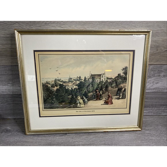 Other - 1870 Antique COLOR Print  / CITY OF CLEVELAND, OHIO